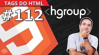 Tag hgroup do HTML 5