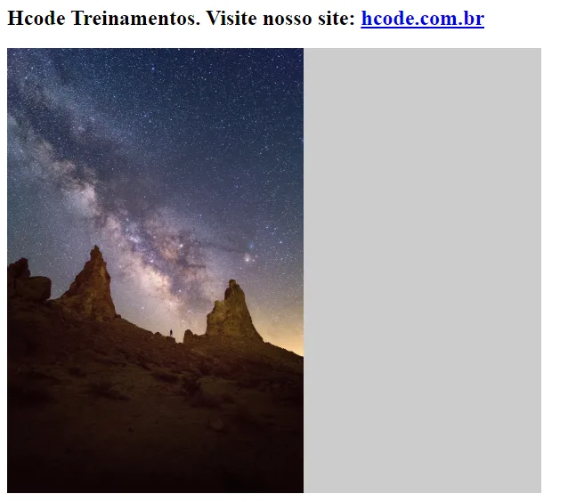 Imagem sendo renderizada no navegador