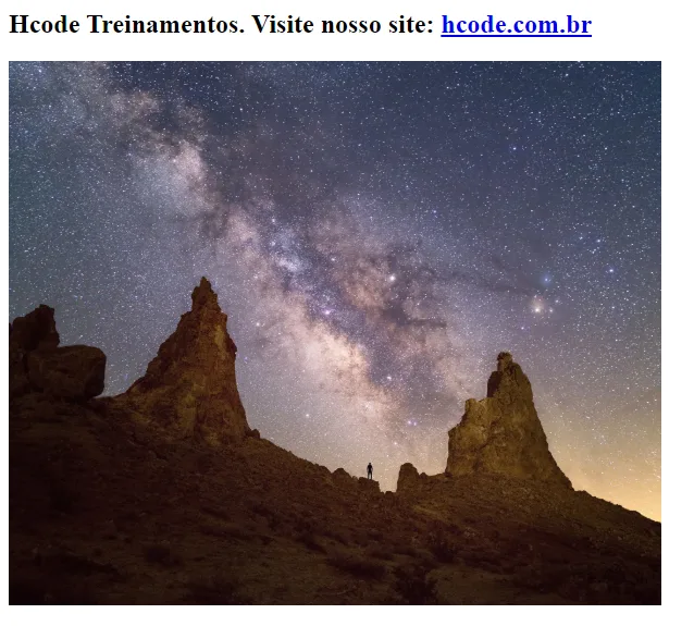 Imagem renderizada no navegador