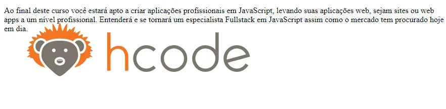 Estilo position fixed aplicado em nosso arquivo HTML