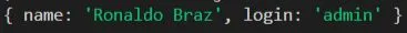 Resultado de nosso objeto no console