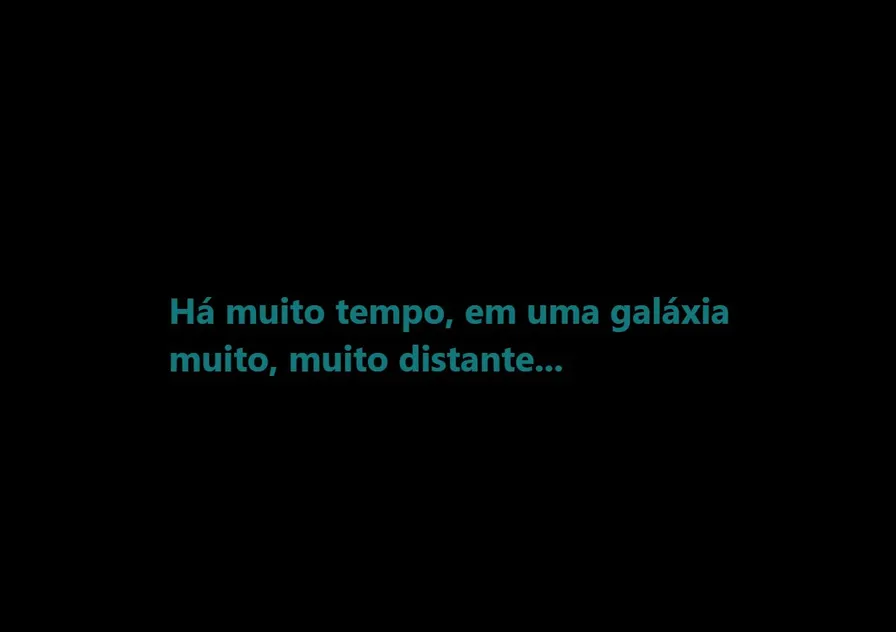 Animação na frase inicial